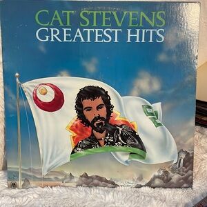 Vintage 1975 Vinyl Record Album by Cat Stevens titled Greatest Hits
